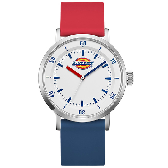 Dickies Wrist Watch Quartz Movement Silicone Strap White Dial Unisex Box Limited Edition