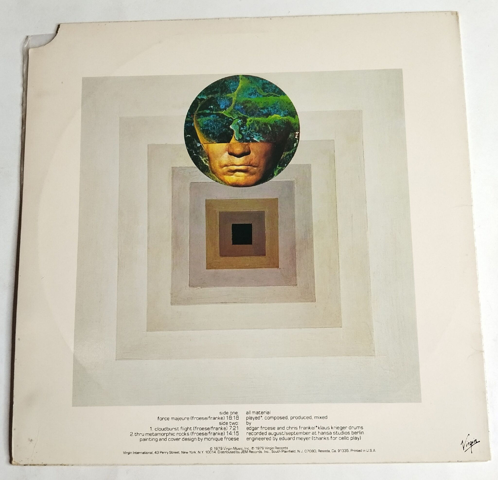 Винтажная виниловая пластинка LP Tangerine Dream Force Majeure (USA 1981)