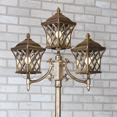 Ландшафтный светильник Cassiopeya F/3 черное золото IP44