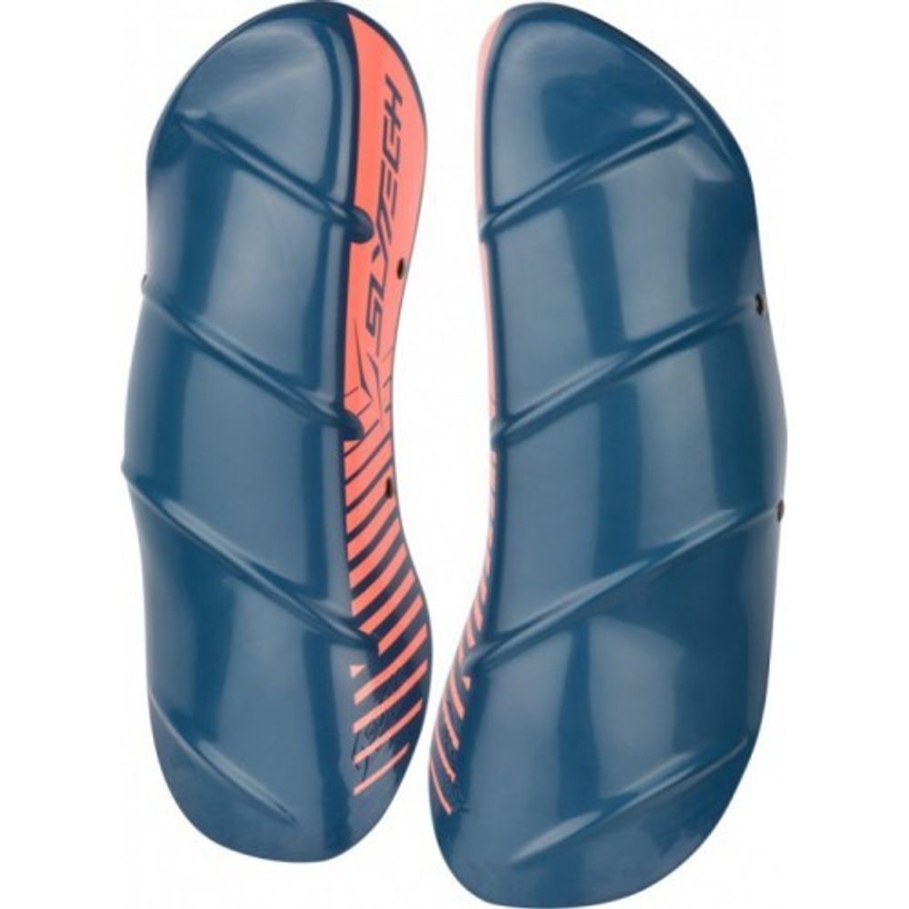 SLYTECH щитки на голень удлиненные взр (длина: 42 см)  SHINGUARDS SHIELD XTDNAVY BLUE/RUST (L)