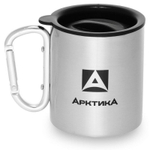 Термокружка невакуумная "Арктика" 350мл с карабином