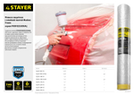 Пленка STAYER ″PROFESSIONAL″ защитная с клейкой лентой ″МАСКЕР″, HDPE, 9мкм, 1,7х15м