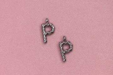 Подвеска буква P 15x8 мм