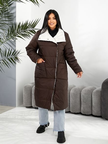 Пальто двустороннее УК-1541-3 Фабрика Моды Фото 1