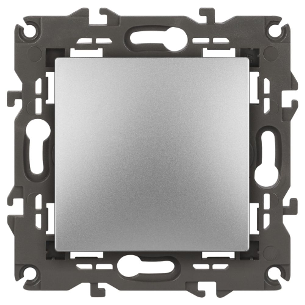 14-1103-03 ЭРА Переключатель, 10АХ-250В, IP20, Эра Elegance, алюминий