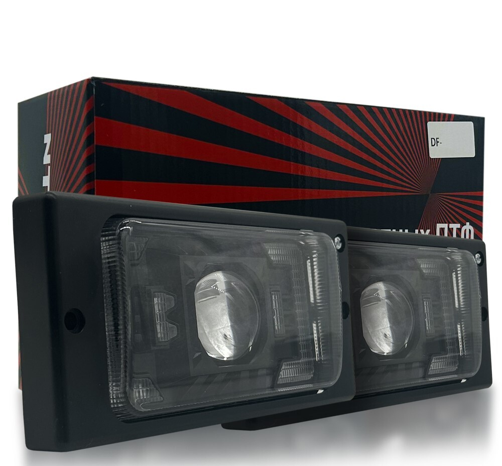 Противотуманки LED (2110-2114) 12-24V (W) линза Ближний/Дальний 30/35W 6300K NTS (пара) DF-010-W