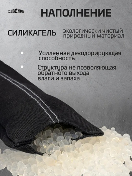 Набор поглотителей запахов и влаги LEGENDA для спортивной экипировки (Драйпер) 3 пары