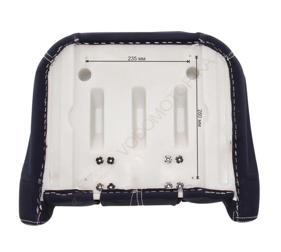 Кресло ROYALITA мягкое, подставка, обивка ткань Markilux темно-синяя (570000395)