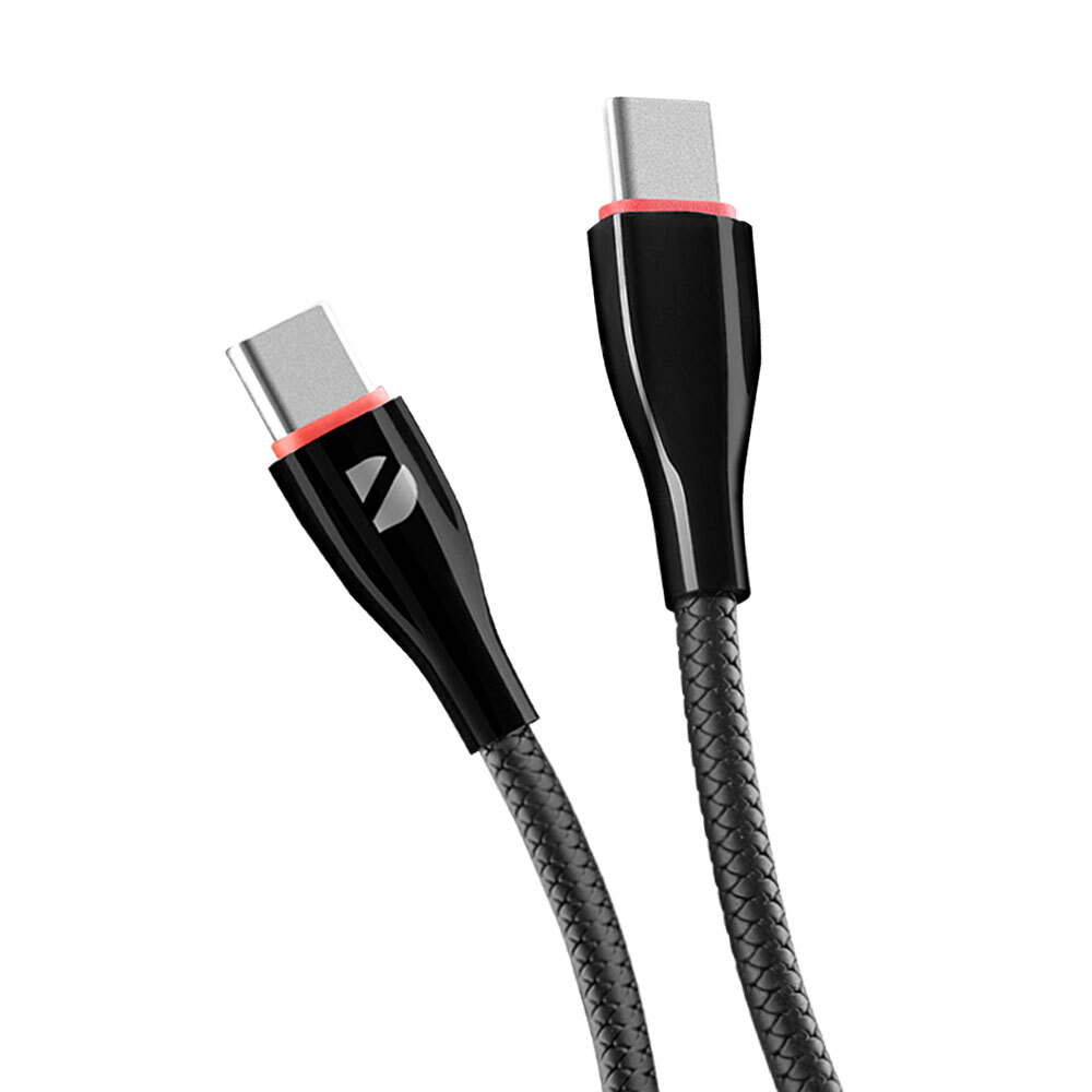 Дата-кабель Ceramic Type-C - USB-C, 1м, 2.4A, черный