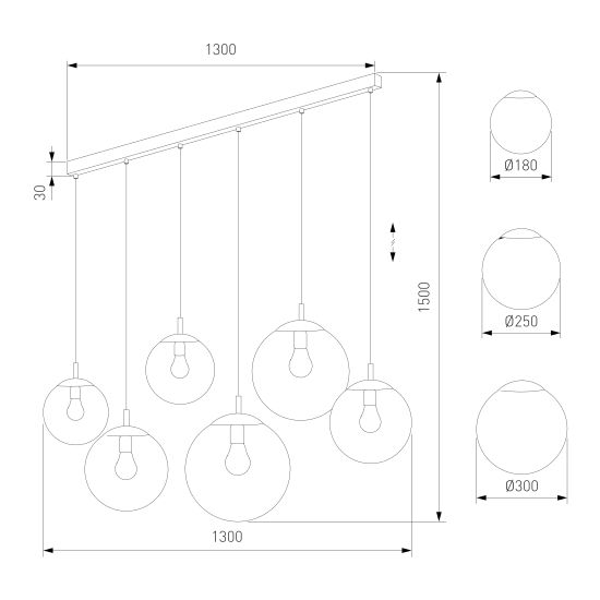 15383 / подвесной светильник / Esme