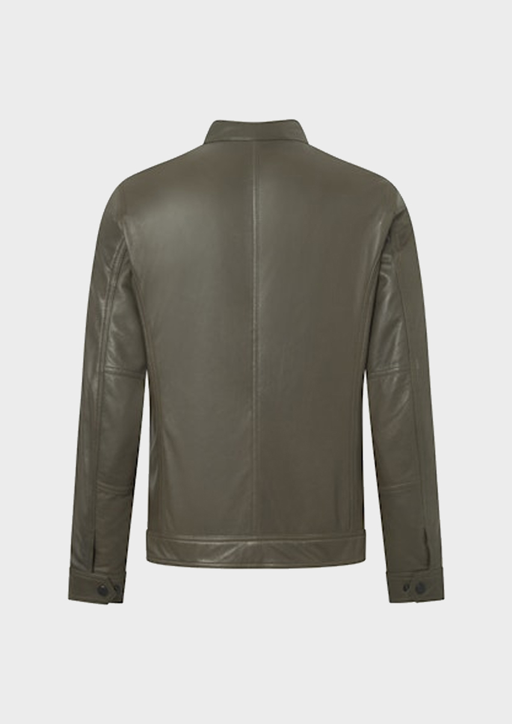 Куртка кожаная Strellson Jace-Slim Dark Olive