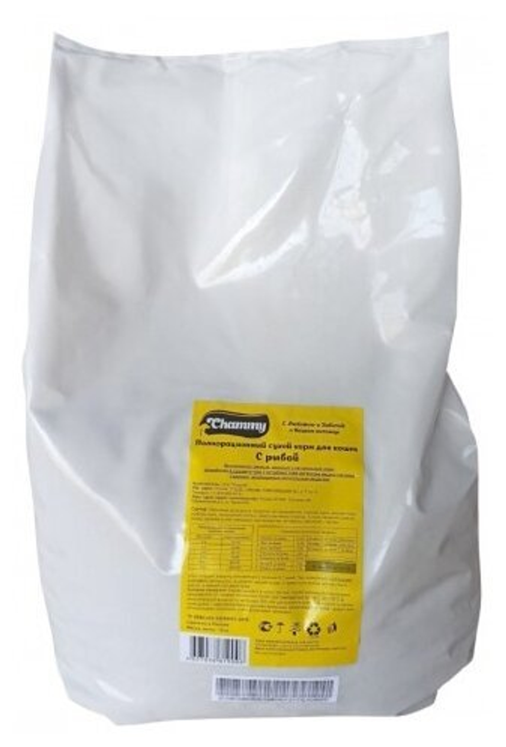 CHAMMY СУХОЙ КОРМ ДЛЯ КОШЕК С РЫБОЙ 10 КГ
