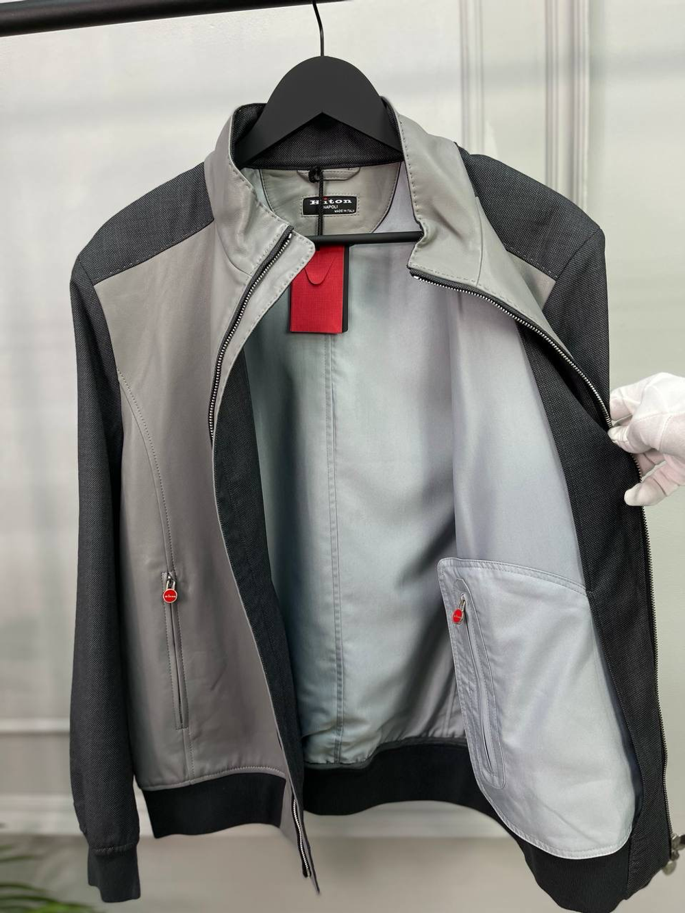 Комбинированная куртка  Kiton