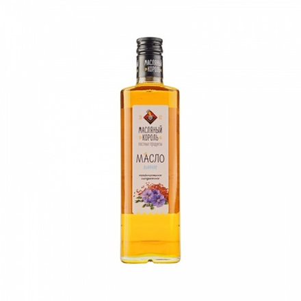 Масло льняное нерафинированное Масляный король 350 мл, Россия