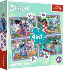 Puzzle Puzzle 4in1 Lilo&Stitch's crazy day