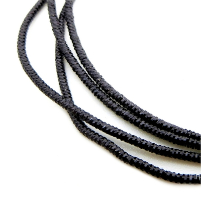 Канитель/трунцал мягкая, фигурная KAN/MN, 1 мм, глянец, чёрный