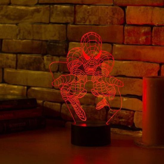 3D светильник Человек Паук в полёте