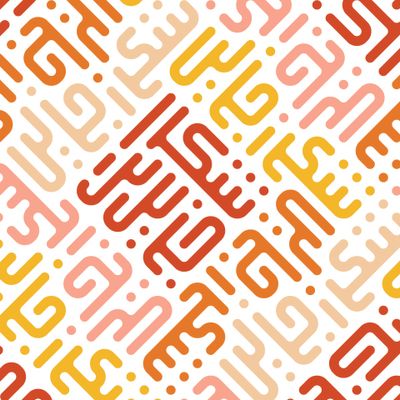 Красный орнамент со словами спасибо на арабском