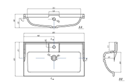 Раковина мебельная Акватон Фабиа 80
