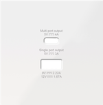 Накладка для розеток USB A+C, белый, серия R98