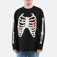 Лонгслив HAIDED BONEFIRE, черный