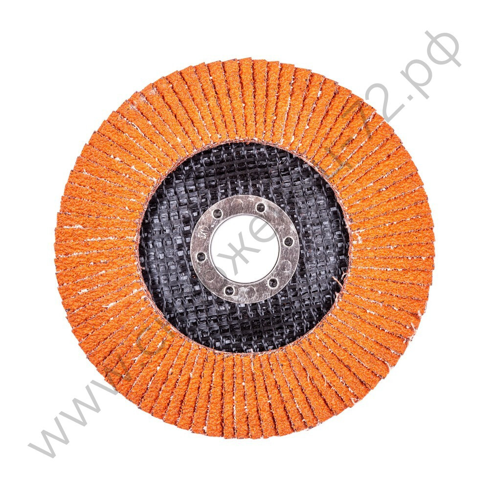 Круг лепестковый с керамическим абразивом для шлифования по нержавеющей стали FTL Everest 29 125 х 22,2 мм P60