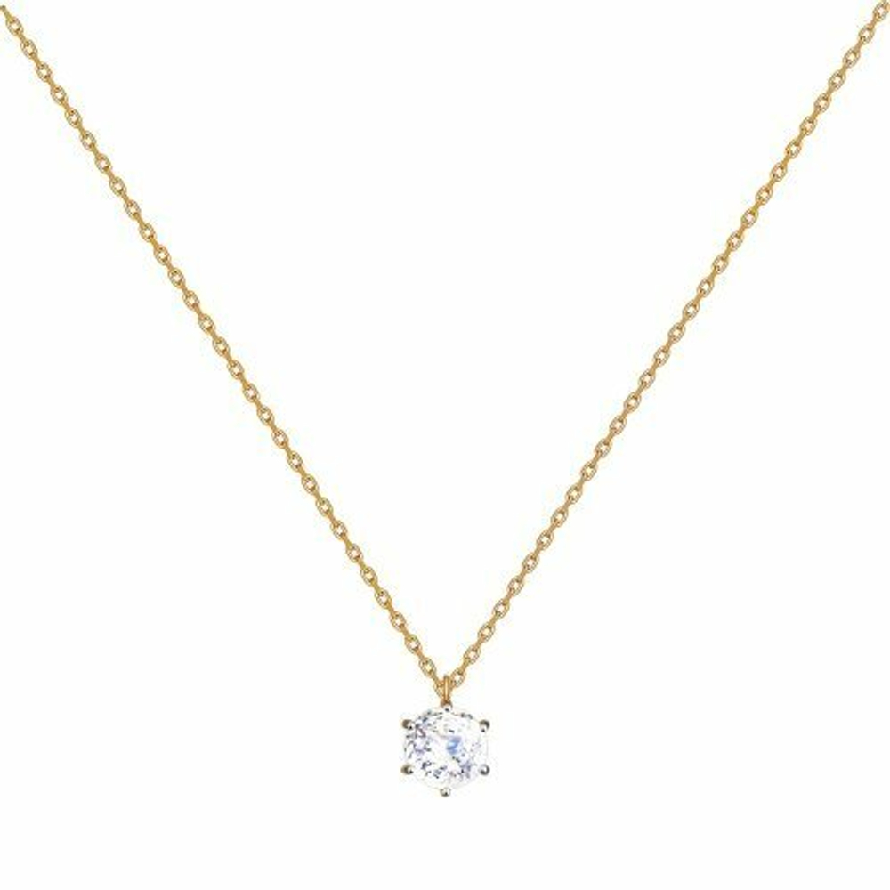 Колье из золота со Swarovski Zirconia