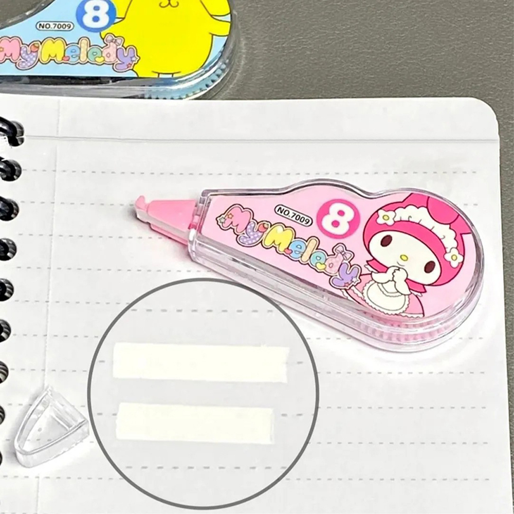 Ленточный корректор JINUO "MyMelody" 1 шт - 5 метров, сухая корректирующая лента, замазка в разноцветном корпусе