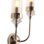 SL1402.201.02 Светильник настенный ST-Luce Латунь/Прозрачный E14*2 40W ЭЛЕГРА