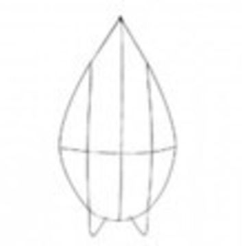 Ритуальный каркас-капля 1В (530/320).