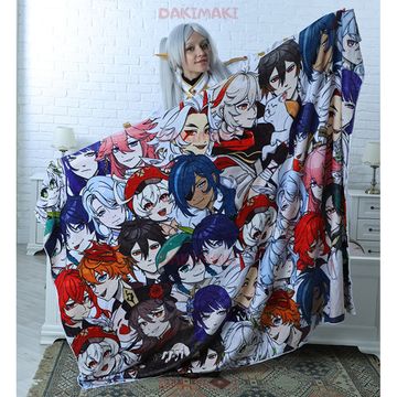 Плед Геншин Импакт арт.195 (велсофт), 150х130 и 200х140 см