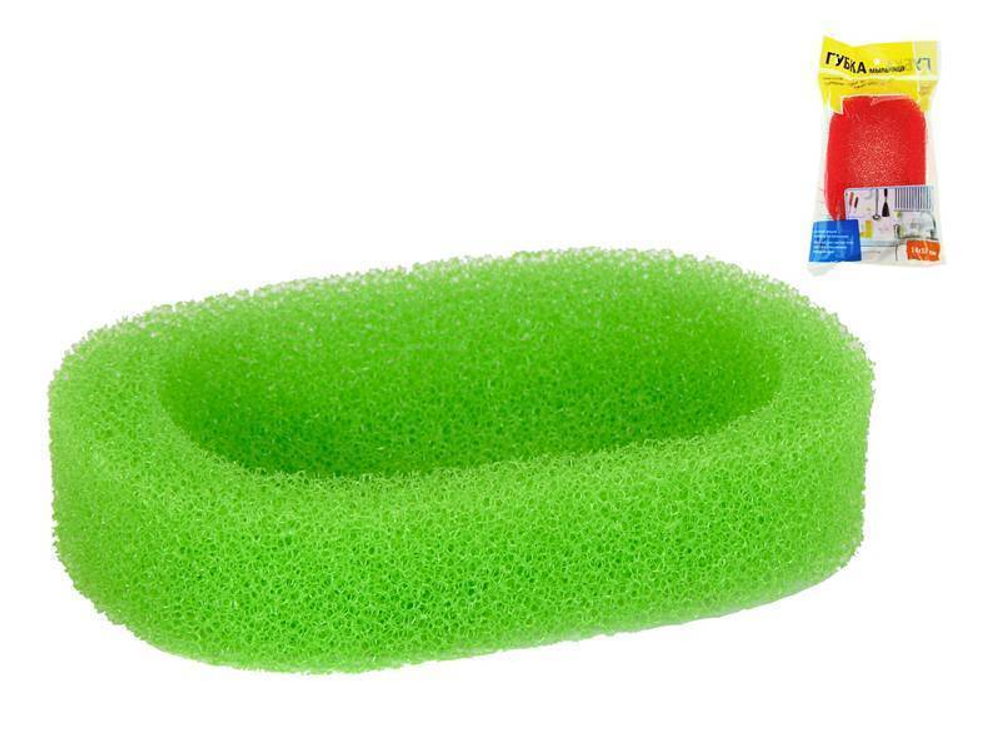 Губка-мыльница для кухни 14*10см ПВХ