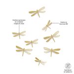 Декор для стен Wallflutter 8 элементов латунь, Umbra