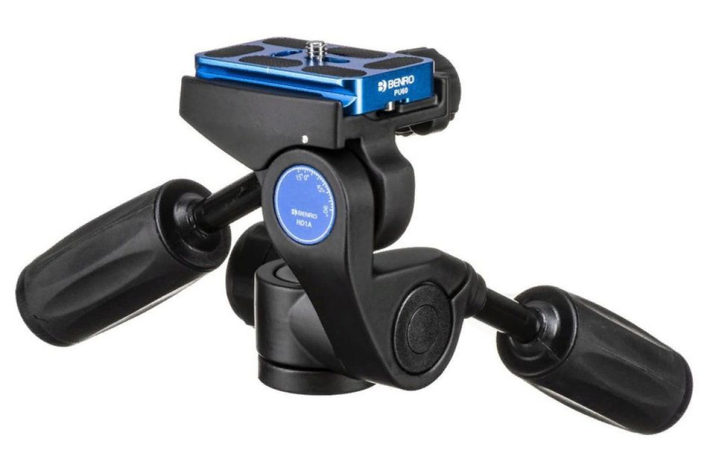 Штатив Benro TMA18AHD1A Mach3 c 3D головой алюминиевый с цангами (трансформер в монопод)