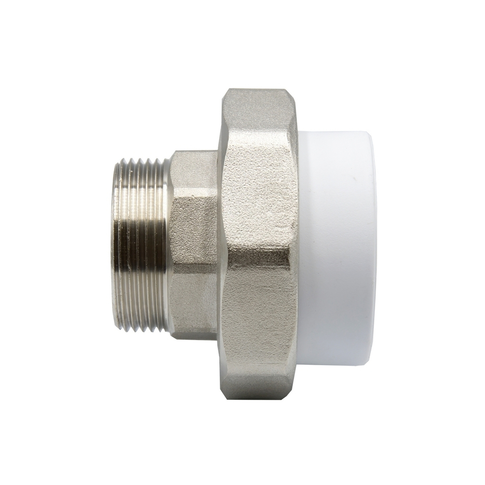 Муфта комб. разъемная, нар 50х1 1/2" EVER® plast  БЕЛЫЙ (Россия)