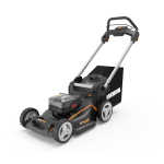 Газонокосилка аккумуляторная WORX WG748E 46 см бесщеточная 40В 4Ач х2 ЗУ 2А х2 коробка