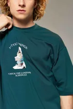 Футболка Called a Garment Landscape Изумрудная