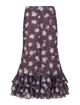 Юбка Afina миди с воланами, мокко