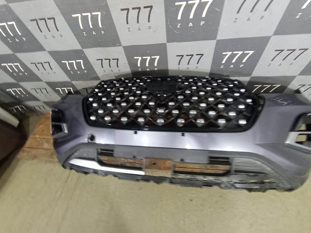 Бампер передний + решетка радиатора Chery Tiggo 4 Pro 20-нв Б/У Оригинал 602001262AADQJ