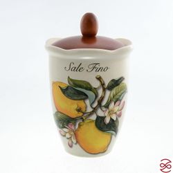 Банка с деревянной крышкой NUOVA CER Лимоны 19 см