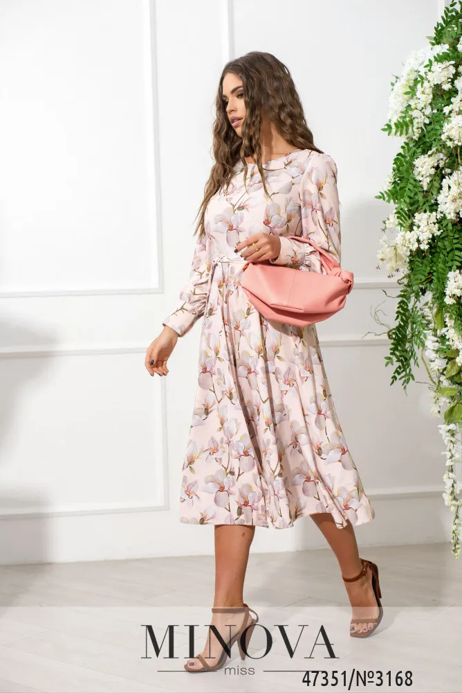 Платье 3168-пудра Minova