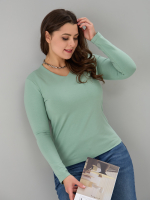 Лонгслив ЛНкл-080/мятный