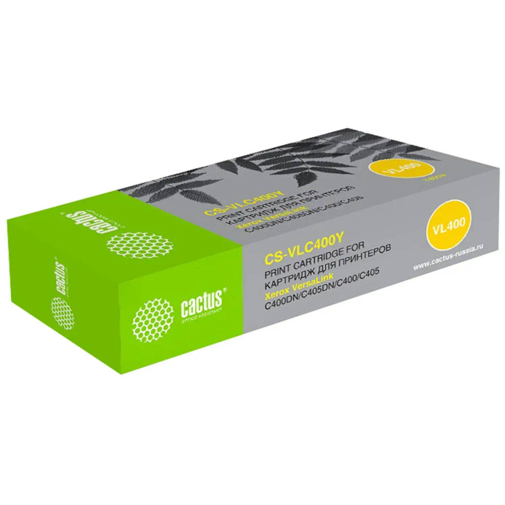 Картридж лазерный Cactus 106R03533(CS-VLC400YRU) жел. д/Xerox C400DN/C405DN