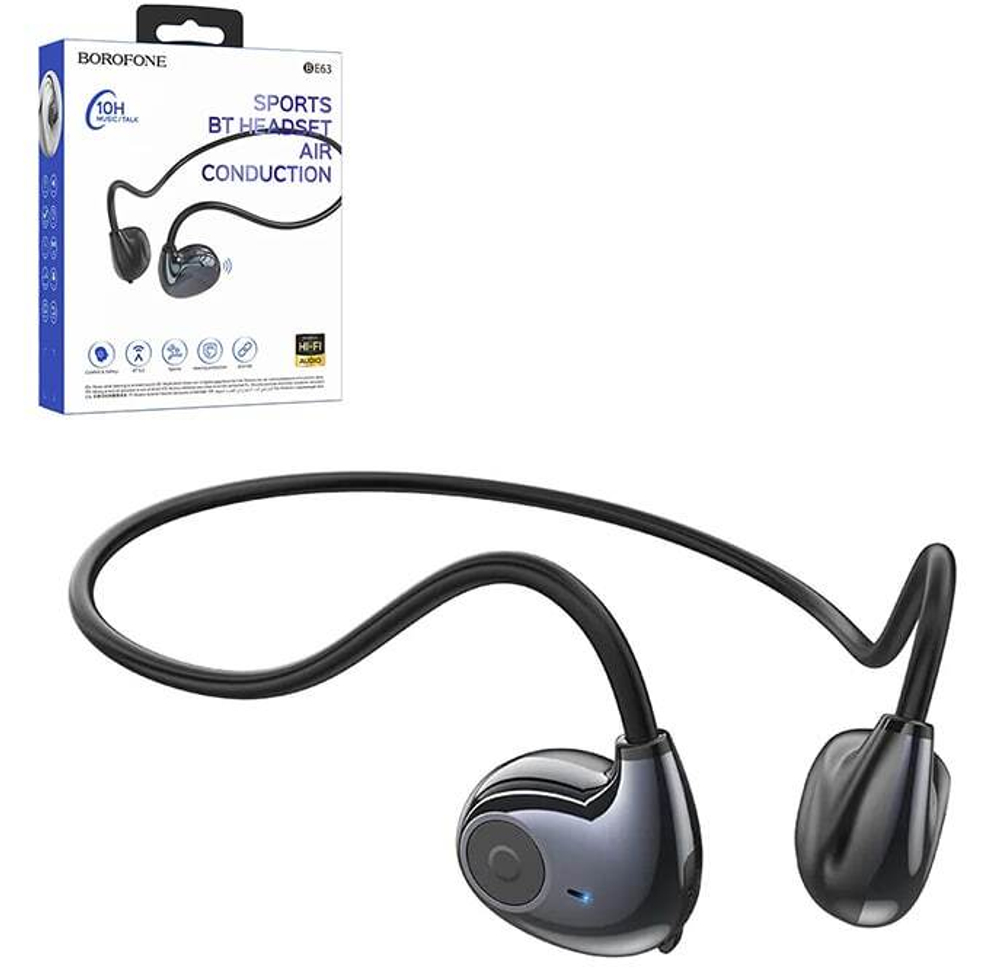 Спортивные наушники Bluetooth BOROFONE BE63 (черный)