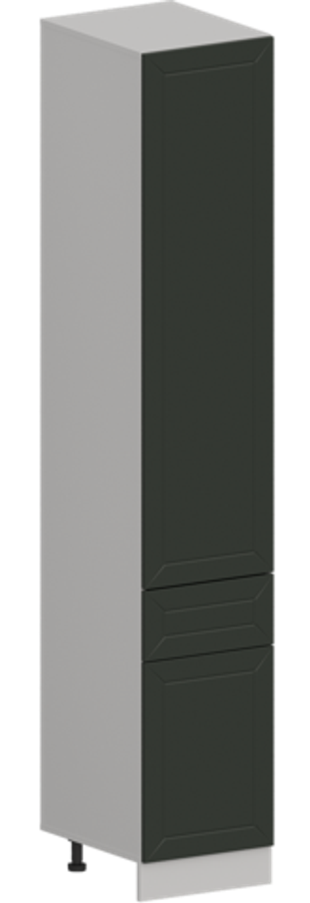 Кухня Модуль ШП1Я 400 Графит / Насыщенно-зеленый