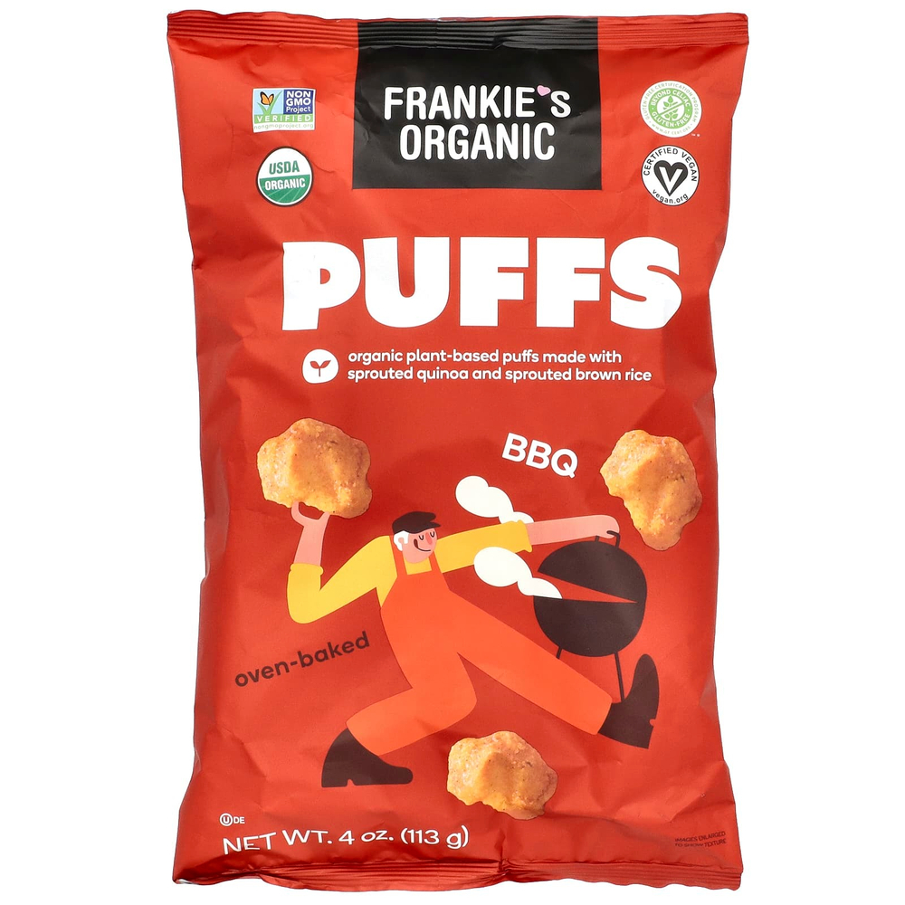Frankie's Organic, Слойки, барбекю, 113 г (4 унции)