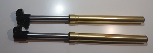 Амортизатор L=740 передний d45x48 (перья, компл.) Питбайк Аpex 125E (2024г.)