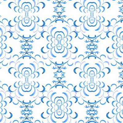 Голубой узор