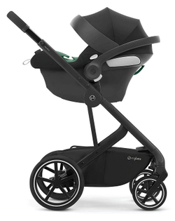 Детская коляска Cybex Balios S Lux BLK Aton B2 i-Size 3 в 1 Lava Grey с дождевиком/Volcano Black