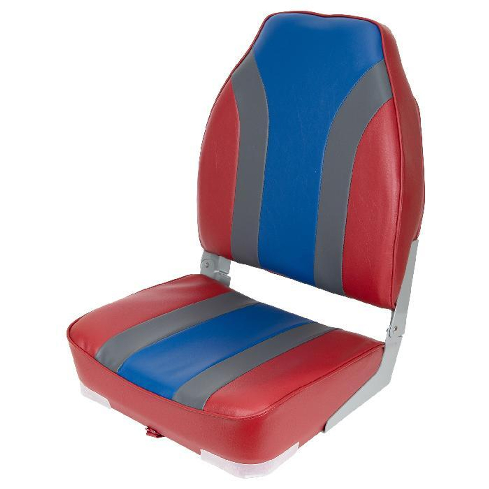 Кресло Highback Rainbow Boat Seat - Красный/Графит/Синий